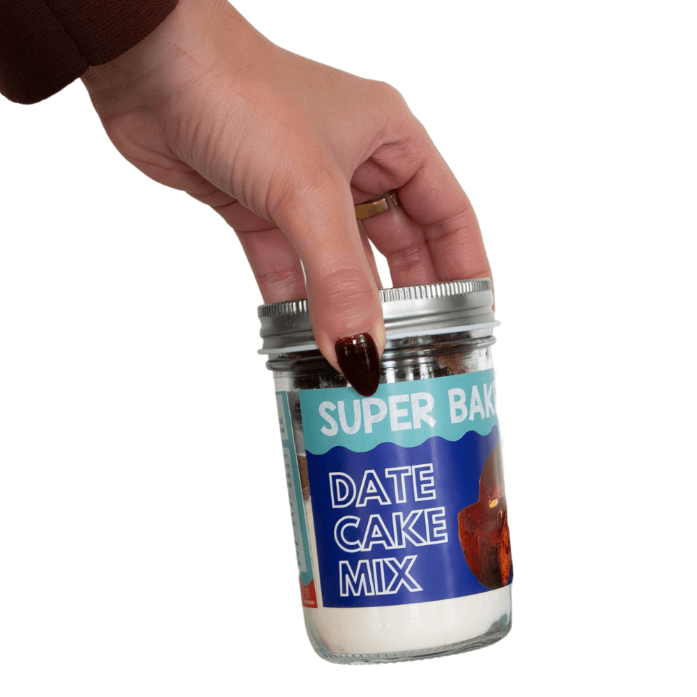 Date cake mix single jar with hand dates order free online