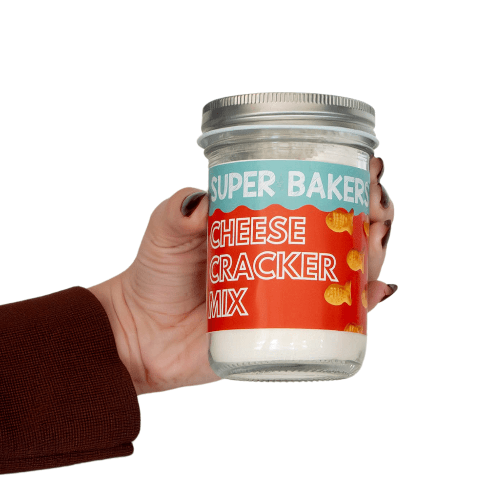 Cheese cracker mix single jar with hand order online charcuterie